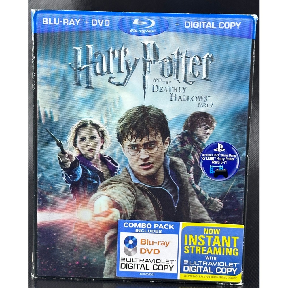 Harry Potter and the Deathly Hallows Part 2 Blu-Ray DVD Digital Copy